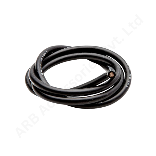 SILICONE WIRE 8AWG BLACK